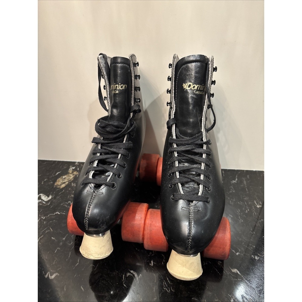 Vintage Dominion Marathon II Metal Roller Skates Size 7